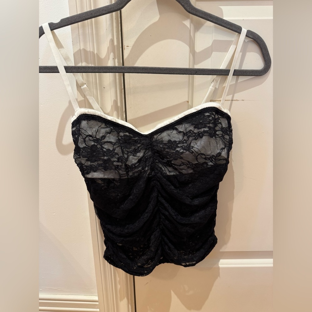 edikted black and white lace top